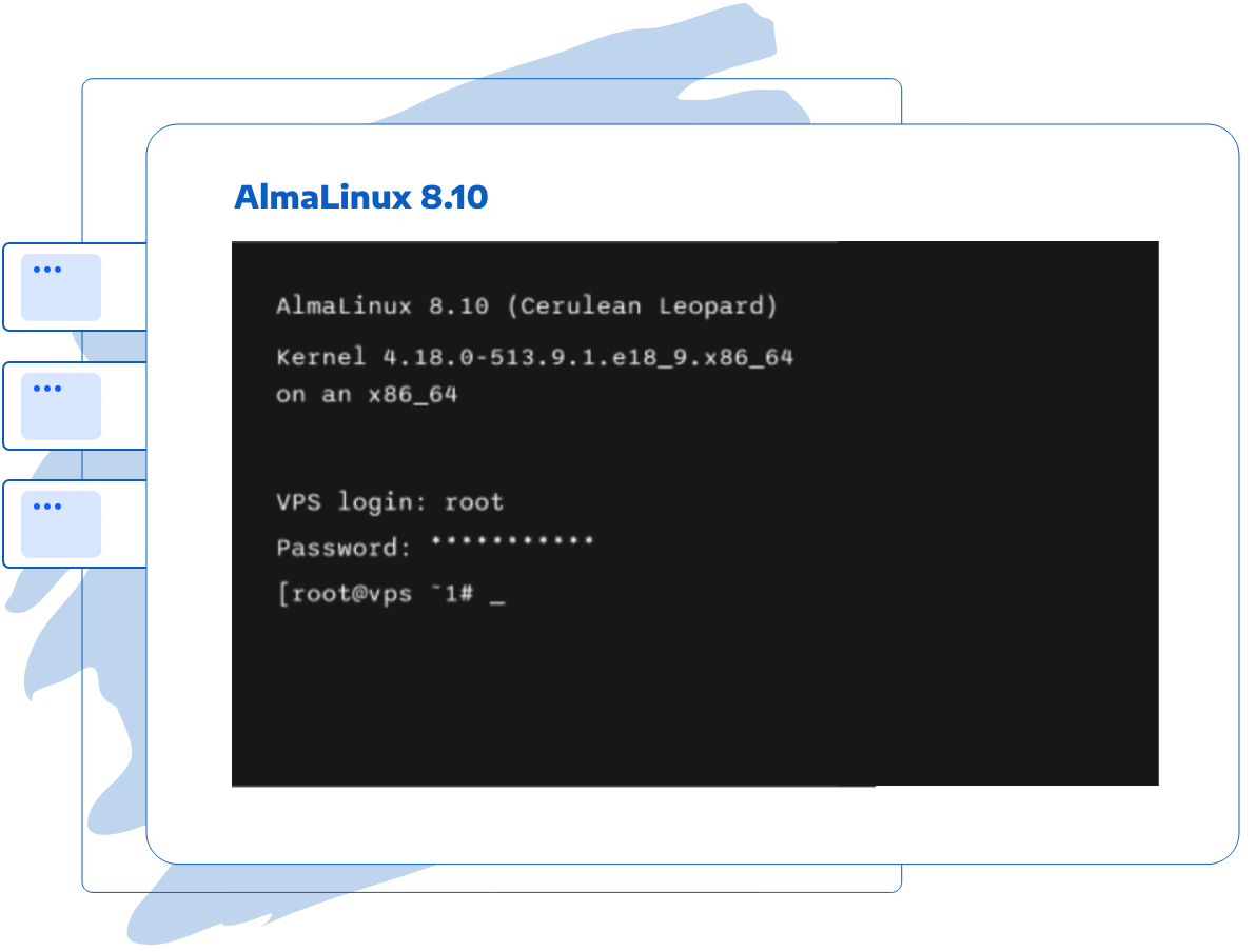 Dedike özel sunucunuzu ek yazılıma gerek duymadan, tarayıcı tabanlı terminal üzerinden anında kontrol edin.