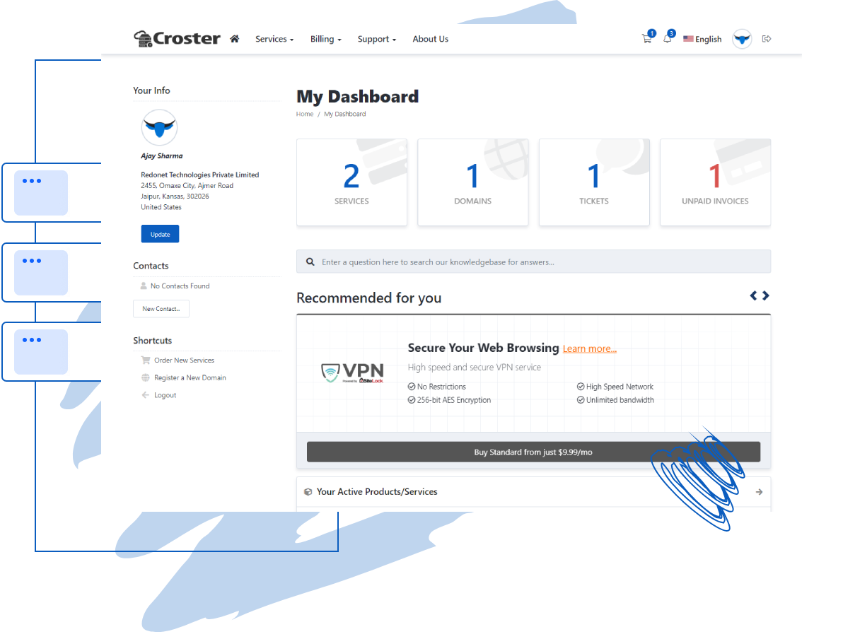 Tüm hosting ihtiyaçlarınızı tek bir yerden yönetin